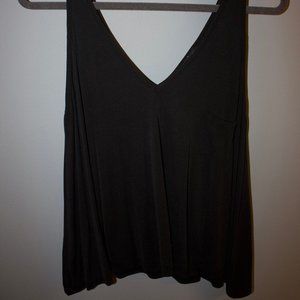 Dee Elle Loose Vneck Tank with Pocket on Left
